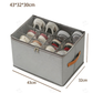 ⏰🔥LIMITED TIME 50% OFF! 👟 Fabric Shoe Organizer Storage Box – Foldable, Large Capacity, Dustproof & Breathable for Closet & Bedroom 🧺✨