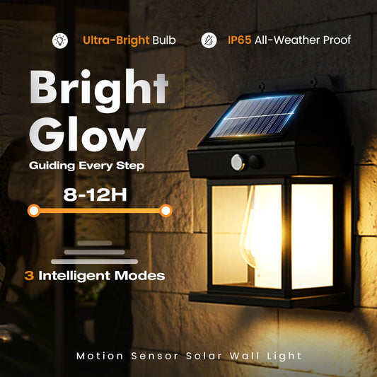 🎁New arrival 50% OFF💥SOLAR WALL LIGHT - Motion Sensor & Weatherproof