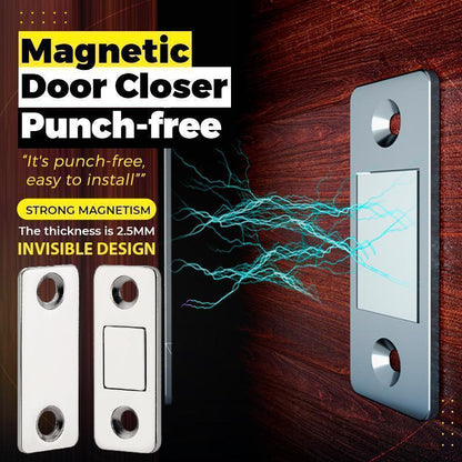 🎁2026 New Arrivals 50% OFF💥6-Piece Ultra-Thin Magnetic Door Catch Set – No-Drill Installation, Strong Hold & Stainless Steel Design 🏠