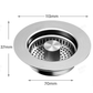 🎁2026 New Arrivals 50% OFF💥Push-Button Kitchen Sink Drain Stopper with Stainless Steel Body & ABS Food Scrap Filter Basket