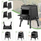 🎁2026 New Arrivals 50% OFF💥🏕️Portable Wood Burning Rocket Stove – 16 vent holes create super-efficient airflow, boils water in minutes. Heavy-duty cast iron holds heat – no more waiting around for a cuppa! ☕✨