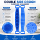 🧼Silicone Back Scrubber for Bath, Double-Sided Body Exfoliating Bath Brush with Soft Silicone Bristles