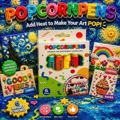 🎁2026 New Arrivals 50% OFF💥🎄 DIY Bubble Popcorn Drawing Pens