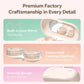 Magnetic Closure Pink Lens Travel Storage Box With Inner Vanity Mirror