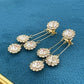 🔥2026 New Arrival ＆ Hot Sale ＆ 50％ Off🔥 Zircon Round Petal Earrings – Hypoallergenic, Real Gold Plated & Dazzling Diamond Sparkle 💛
