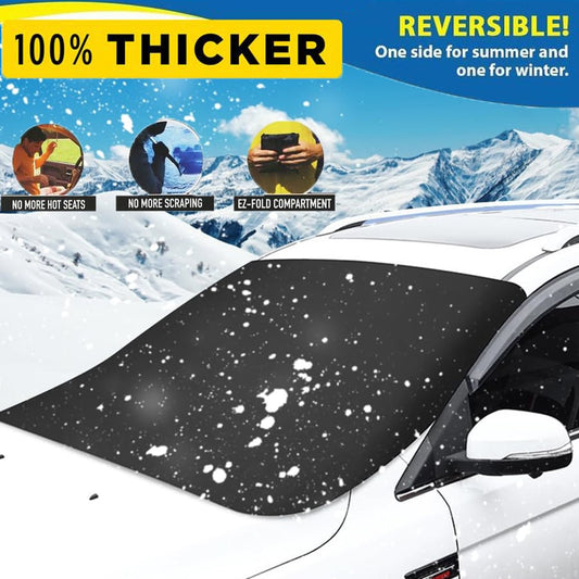 🎁2026 New Arrivals 50% OFF💥🛡️2026 Upgraded Car Windshield Magnetic Snow Cover❄️