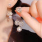🔥2026 New Arrival ＆ Hot Sale ＆ 50％ Off🔥 Zircon Round Petal Earrings – Hypoallergenic, Real Gold Plated & Dazzling Diamond Sparkle 💛
