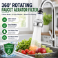 🎁2026 New Arrivals 50% OFF💥360° Rotating Faucet Filter – splash-proof & multi-layer filtered. Fits kitchen taps, purifies water, stops splashing. Cleaner sink, safer water! ✅✨