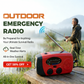 🎁2026 New Arrivals 50% OFF💥🔋Multifunctional Portable Solar Emergency Radio – Power Bank, Hand Crank & Weather Alert⚡