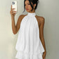 👗🌊 50% OFF! Women's Lightweight Flowy Cami Dress with Wrap Look & Flared Hem – Perfect for Summer Parties & the Beach ✨