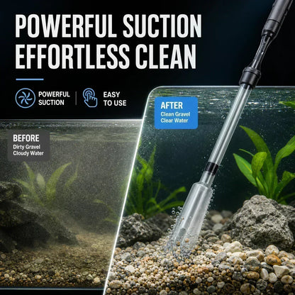 🎉 2026 Sale — Over 25,000 Sold! 💞 Battery-Powered Aquarium Gravel Cleaner & Water Changer