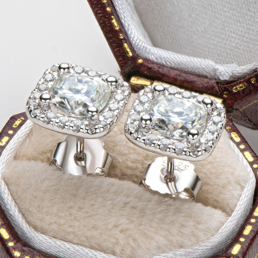 🎁2026 New Arrivals 50% OFF💥🌸Moissanite Silver Earrings – Hypoallergenic & Radiant Everyday Elegance 🎁