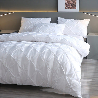 Bedsure Soft  Pintuck Comforter Set