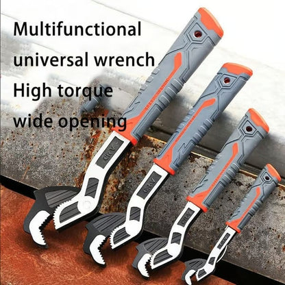 🎁2026 New Arrivals 50% OFF💥🔧 Self-Locking Pipe Wrench: One-Hand Lock, 7-43mm Grip, Chrome Vanadium Steel