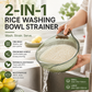 🎁2026 New Arrivals 50% OFF💥Wash Rice Without Losing a Grain – Fine Mesh Colander Bowl with Handle. UK Stock