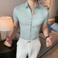 🖤 50% OFF NOW! ❄️ Men's Ice Silk High Elasticity Short Sleeve Shirt – Breathable, Moisture-Wicking & Anti-Bacterial 💪— Free Shipping For Two Pieces