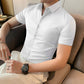 🖤 50% OFF NOW! ❄️ Men's Ice Silk High Elasticity Short Sleeve Shirt – Breathable, Moisture-Wicking & Anti-Bacterial 💪— Free Shipping For Two Pieces