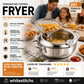 🎁2026 New Arrivals 50% OFF💥201 Stainless Steel Tempura Fryer Pot – Thermometer, Drain Rack, Deep‑Body ✨