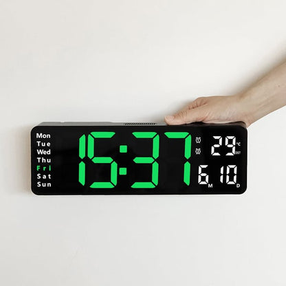 🎁2026 New Arrivals 50% OFF💥16" Large Digital Clock with Temperature, Date, Auto DST, Night Light, Auto Brightness Dimmer