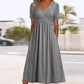 🎁New arrival 50% OFF💥Women’s V-Neck Short Sleeve Long Dresses