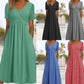 🎁New arrival 50% OFF💥Women’s V-Neck Short Sleeve Long Dresses