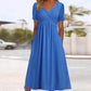 🎁New arrival 50% OFF💥Women’s V-Neck Short Sleeve Long Dresses