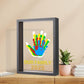 ⏳Limited-time 50% off⏰Family handprint set🎨 DIY Family Memorial Gift Kit, Acrylic Board,🖐️Colorful Paints, Holds Up to 4 Handprints