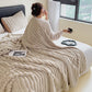 📢📢40% OFF !! ⏰Super Soft Fur Ribbed Fleece Throw Blanket🔥
