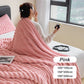 📢📢40% OFF !! ⏰Super Soft Fur Ribbed Fleece Throw Blanket🔥