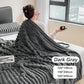 📢📢40% OFF !! ⏰Super Soft Fur Ribbed Fleece Throw Blanket🔥