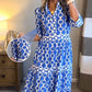 🎉Spring Specials Sale 50% OFF🌸💐Women’s Geometric Print V-Neck Maxi Dress