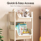 ⏳Limited-time 50% off⏰Multi-Tier Rolling Storage Cart for Narrow Spaces – Space-Saving Design, Smooth Rolling Wheels, Easy Assembly & Sturdy 🗄️