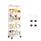 ⏳Limited-time 50% off⏰Multi-Tier Rolling Storage Cart for Narrow Spaces – Space-Saving Design, Smooth Rolling Wheels, Easy Assembly & Sturdy 🗄️