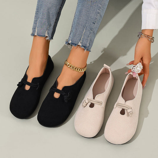💐50% OFF ! Faux Suede Slip-On Flats – Easy On/Off, Perfect for Daily Wear 🚶‍♀️✨【Limited Offer】