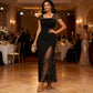 🎁New arrival 50% OFF💥Women's Sequin Patchwork Slit Maxi Dress
