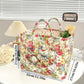 🌸 LIMITED-TIME 50% OFF! 🧺 Portable Floral Fabric Storage Basket – Vintage Design, Foldable & Large Capacity 🎀
