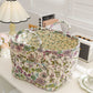 🌸 LIMITED-TIME 50% OFF! 🧺 Portable Floral Fabric Storage Basket – Vintage Design, Foldable & Large Capacity 🎀