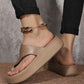📢📢50% OFF !!!⏰Trendy Toe-Loop Platform Sandals – Lightweight & All-Match for Daily Wear