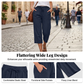 👖 LIMITED TIME 40% OFF! 🌿 Women's Cotton-Linen Blend Cropped Pants – Wide Leg, Elastic Waist, Pockets 🌱