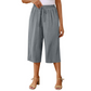 📢📢50% OFF !! ⏰Women's Casual Drawstring Waist Capri Pants