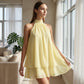 👗🌊 50% OFF! Women's Lightweight Flowy Cami Dress with Wrap Look & Flared Hem – Perfect for Summer Parties & the Beach ✨