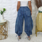Women's High Waisted Drawstring Baggy Jogger Jeans