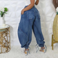 Women's High Waisted Drawstring Baggy Jogger Jeans