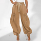 Women's High Waisted Drawstring Baggy Jogger Jeans