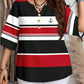 👔 LIMITED-TIME 50% OFF! ✨ Women's Casual Top – V-Neck, Button-Front, Patterned Trim, Soft 🍂