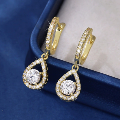 🎁2026 New Arrivals 50% OFF💥Limited Time Special Price !!🎉Elegant Teardrop Dangle Hoop Earrings