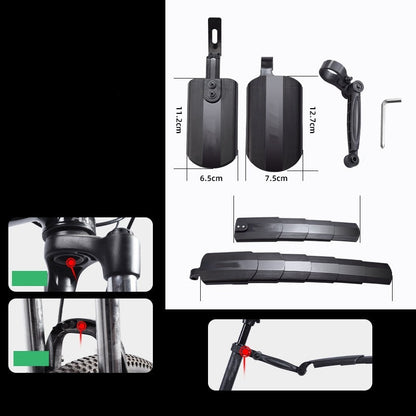 🎁2026 New Arrivals 50% OFF💥Retractable & Adjustable Bicycle Mudguard Set – Universal Fit, Sturdy & Splash-Proof Design 💨