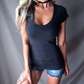 🎁New arrival 50% OFF💥Women's Summer Deep V Neck Slim Tops
