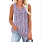 💗LAST DAY SALE 50% OFF⚡Women's Printed Button Sleeveless Top