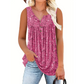 💗LAST DAY SALE 50% OFF⚡Women's Printed Button Sleeveless Top